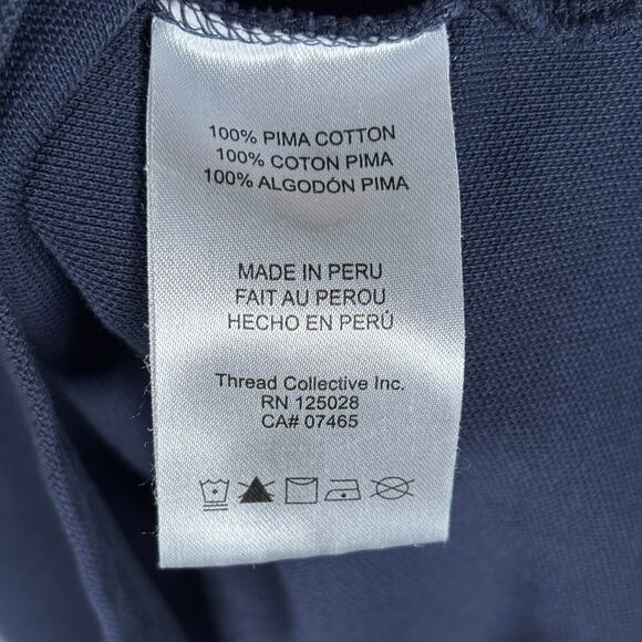 Psycho Bunny Navy Pima Cotton Polo Shirt Men’s XS / Size 3 - Picture 6 of 8